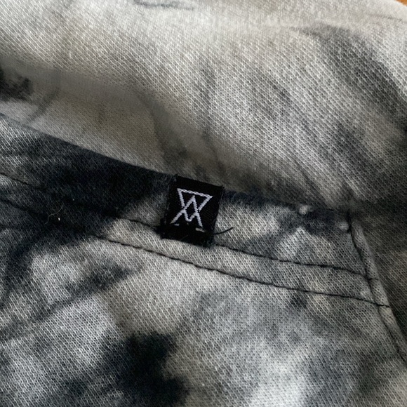 Kids Black and white tie dye hoodie - Picture 3 of 7